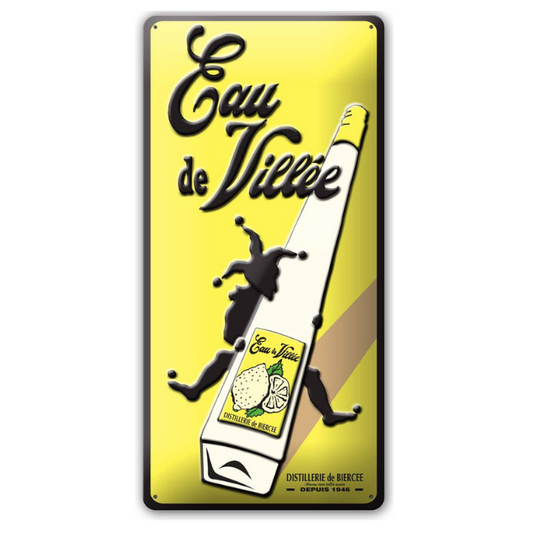 Eau de Ville enamel sign