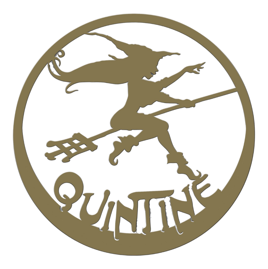 Quintine round enamel plate