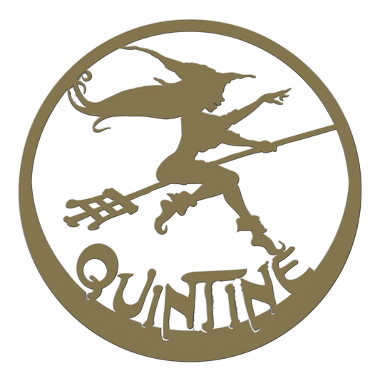 Quintine round enamel plate