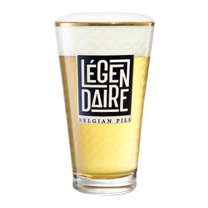 Hoorn glas 33cl met standaard