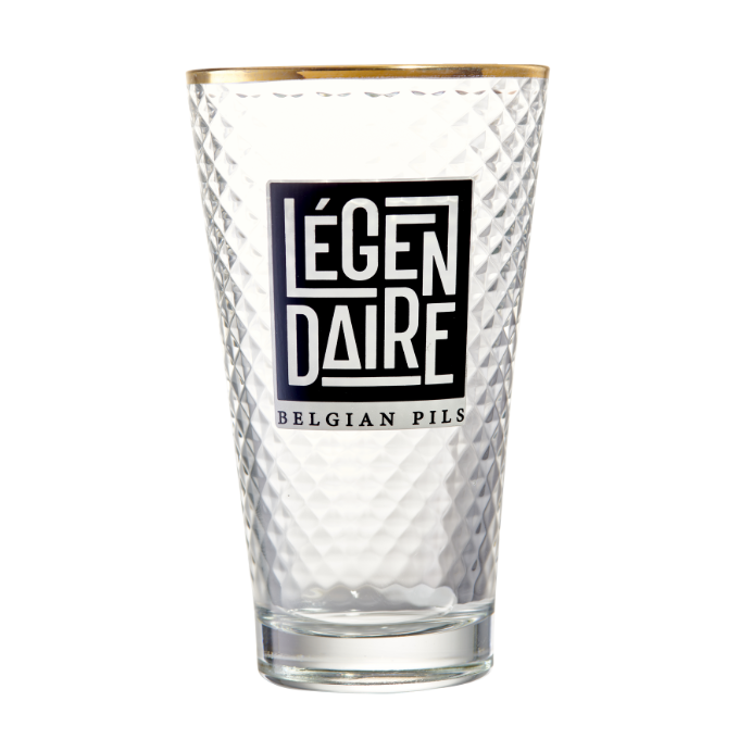 Hoorn glas 33cl met standaard