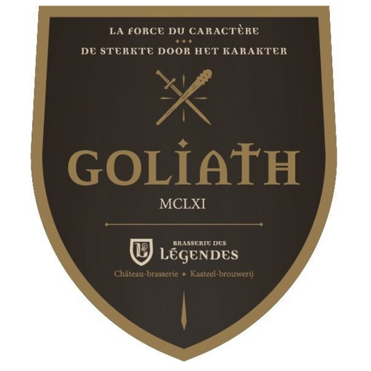 Goliath emaille bord