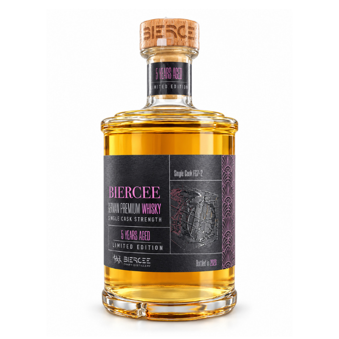 Whisky belge Single Cask bio 60,8 % – Édition limitée 50 cl