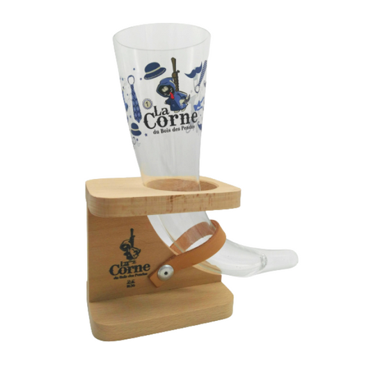 Verre Corne 33cl Collector n°1 avec support
